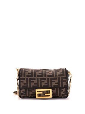 Fendi Baguette Nm Bag Zucca Canvas Mini #365667F24B
